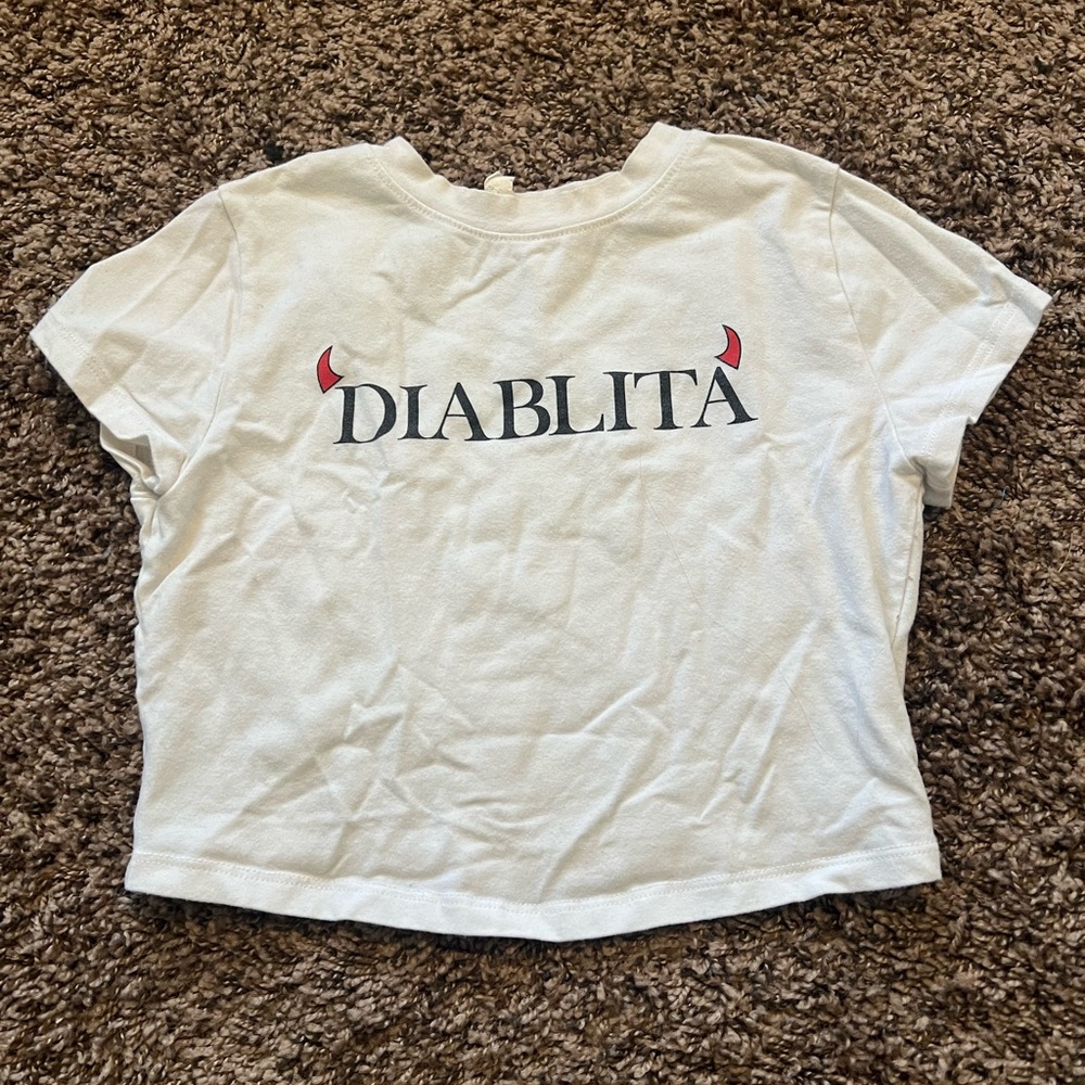 Diablita cropped tee